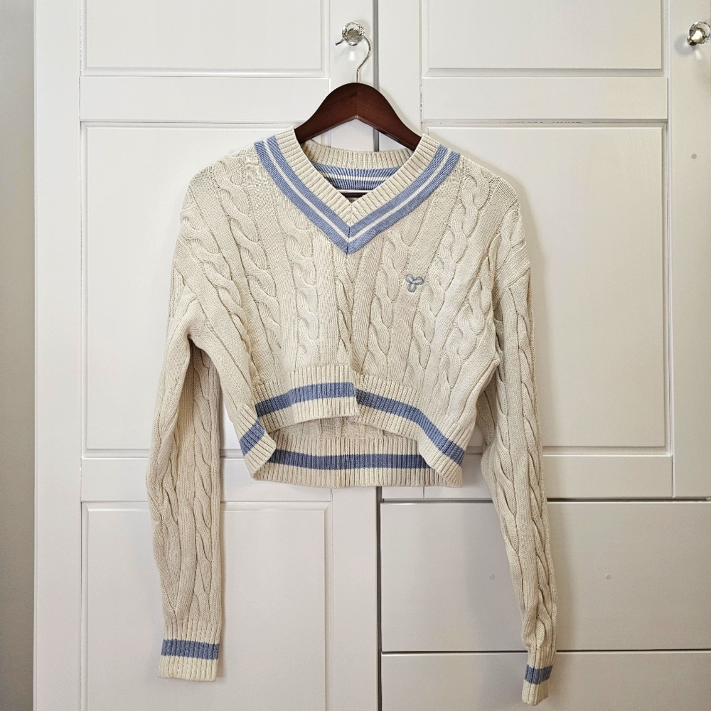 TNA Cropped Clay Sweater